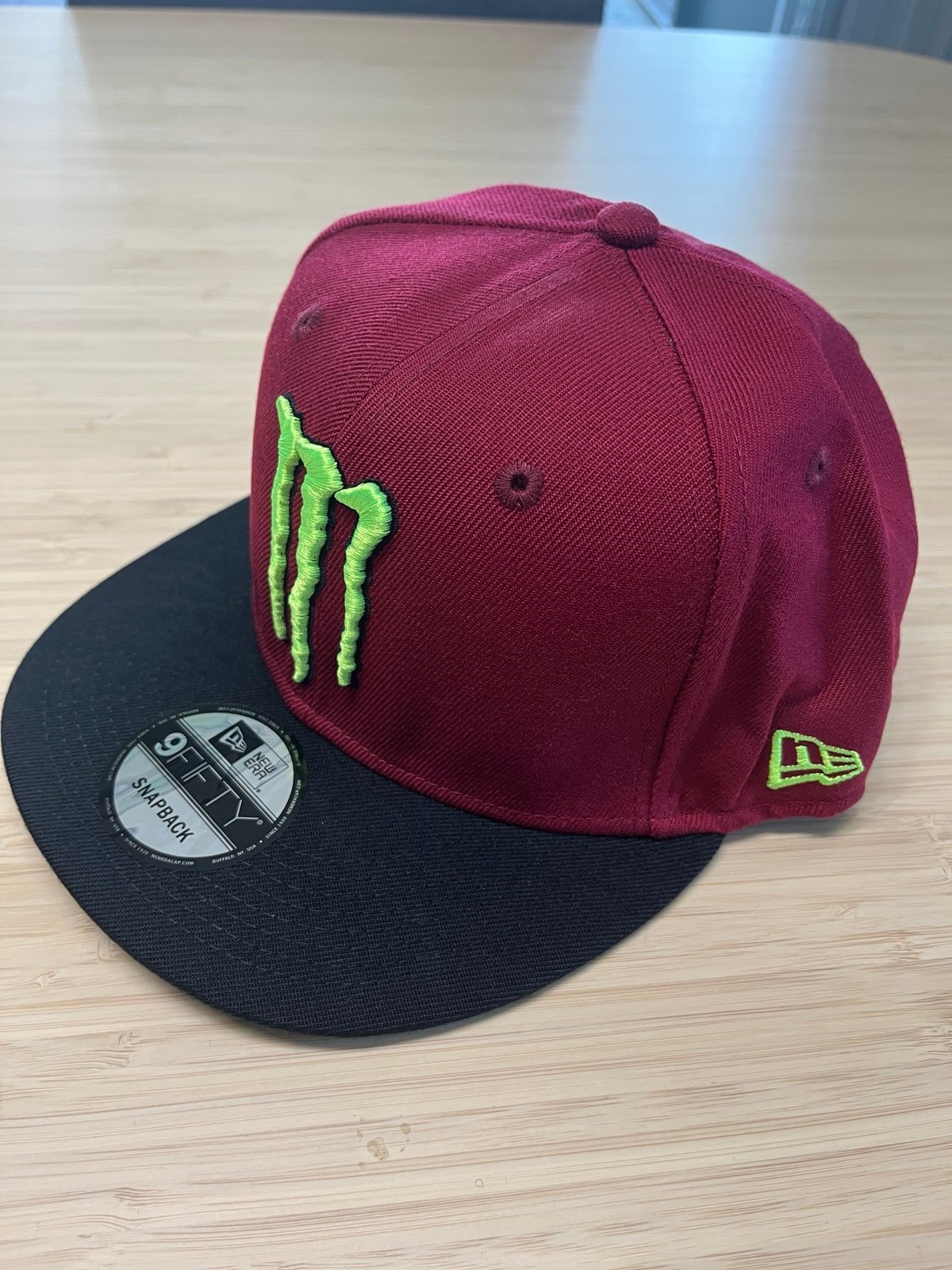 Monster Energy New Era Cap Limited Edition for Athletes - Burgundy