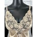 Chantilly Maidenform ILGWU Floral Lace Sleeveless Beige Women's Size 36 Vtg 80s