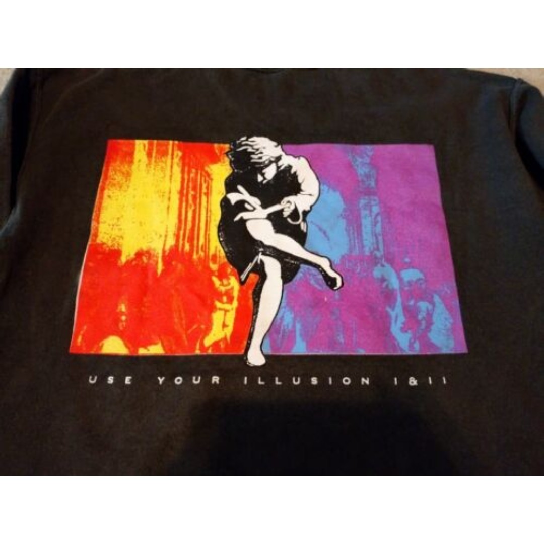 Guns N Roses Use Your Illusion I & II Mens L Graphic Crewneck Large NWOT