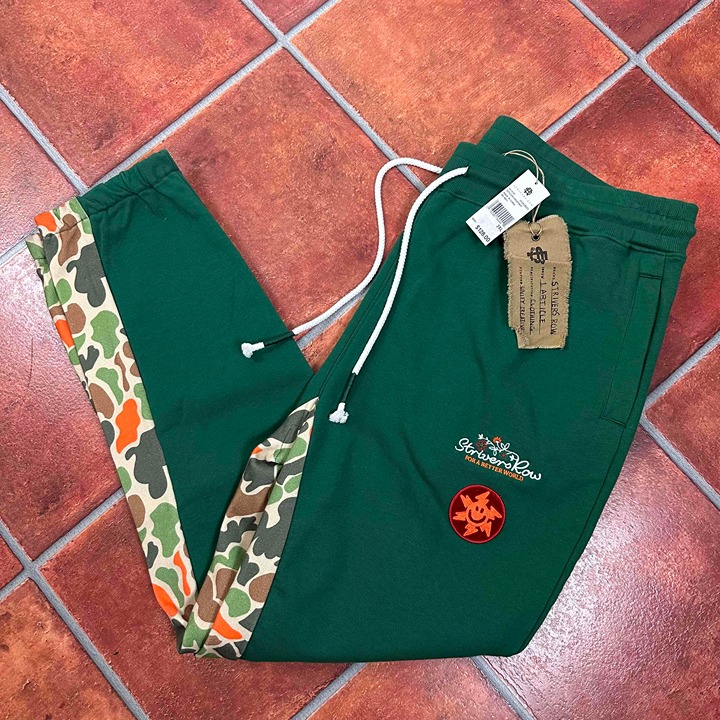 NWT Strivers Row Evergreen Camo Stripe Elastic Joggers Sweatpant Size 3XL