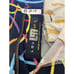Loudmouth Pants Women's Size 12 Ladies Golf Black Multicolor Swirls