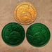 1998 Universal Studios Orlando Mardi Gras Parade Medallions / Coins (Set of 3)