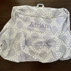 POTTERY BARN KIDS - KIDS ANYWHERE CHAIR COVER ADRIANA periwinkle/white