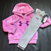 NWT Under Armour faux sherpa hoodie & leggings set girls size 2T