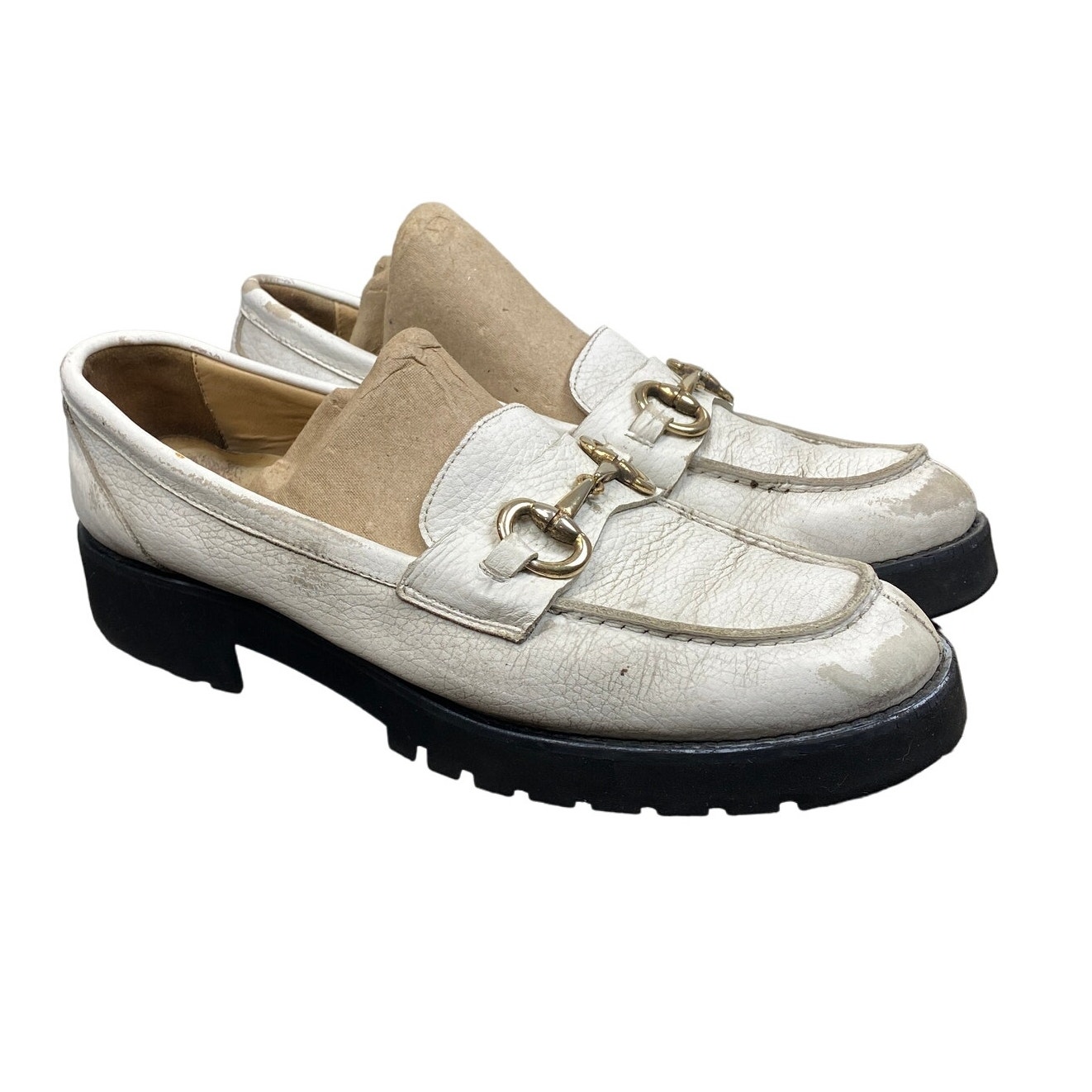 Pascucci Leather Horsebit Chunky Loafers Women's 39 US 9