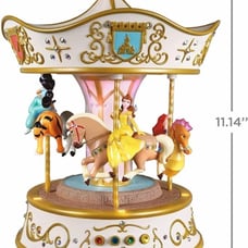 2021 Hallmark Keepsake Disney Princess Dreams Go Round Carousel Table Top NEW