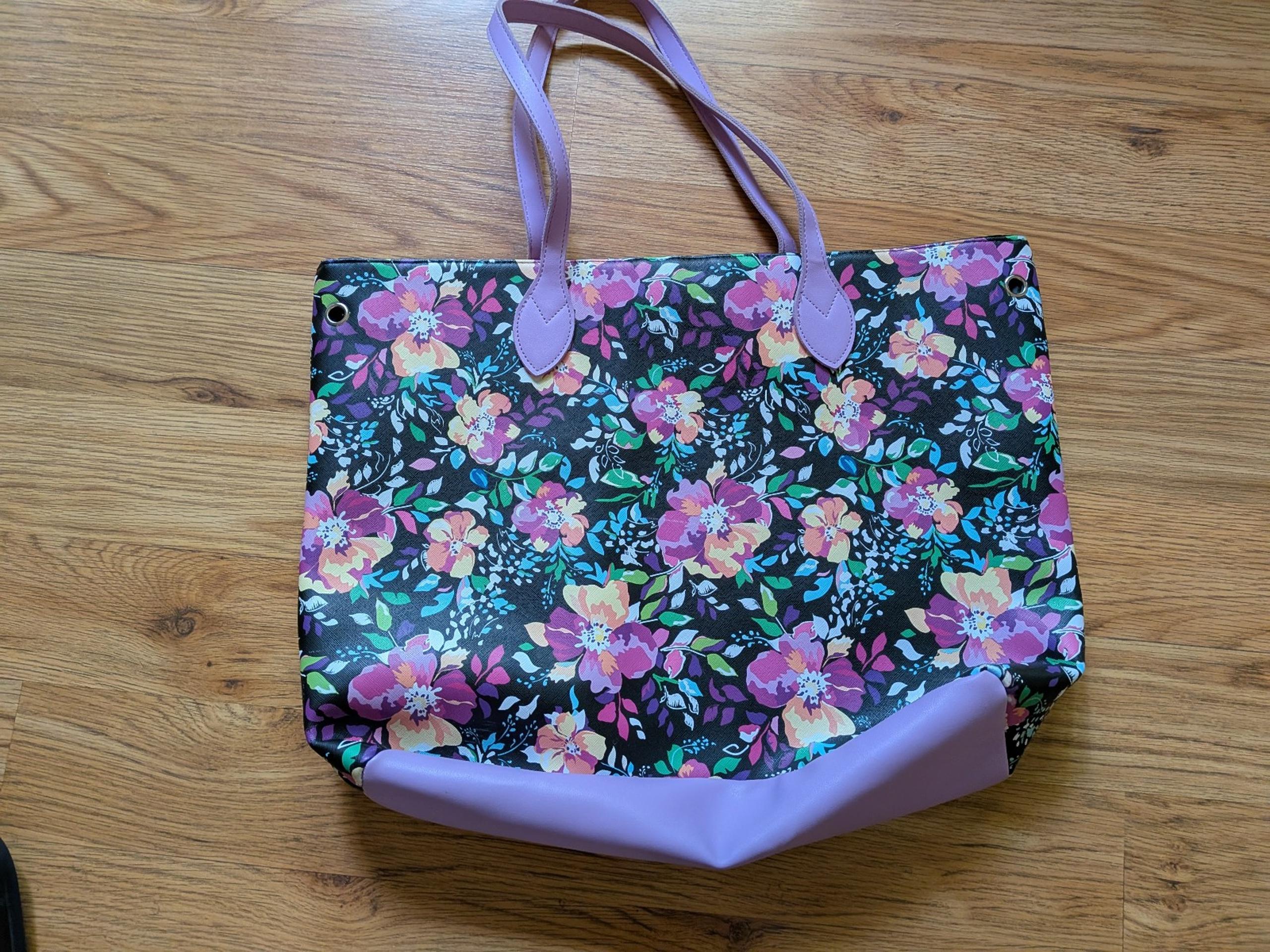 ARCADIA Lavender Floral Tote Bag