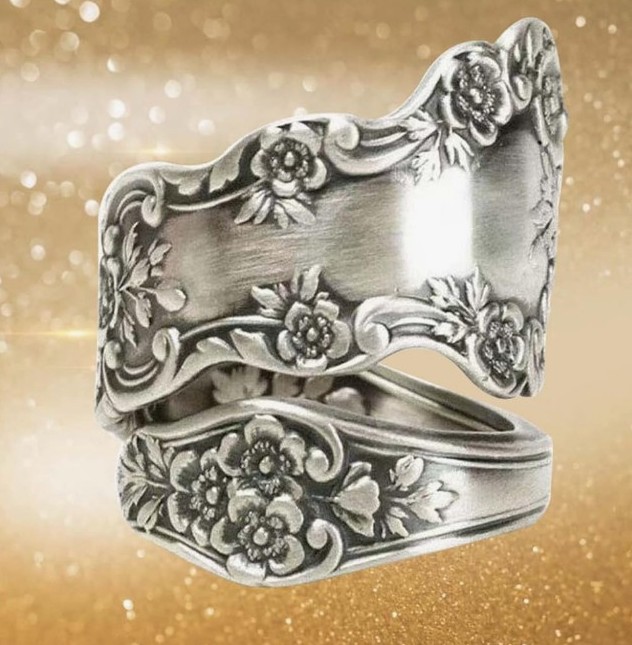 Vintage Sterling Silver Spoon Ring