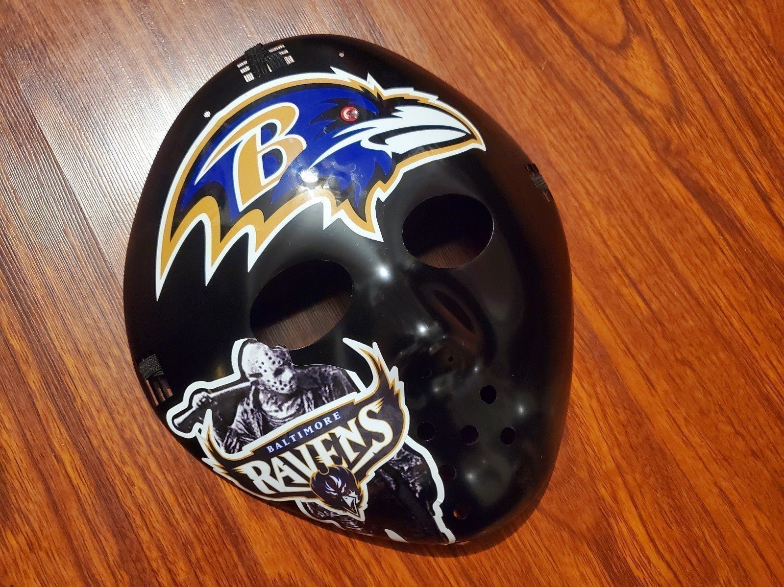 Custom Baltimore Ravens Jason Slasher Theme Mask 4 Mancave