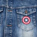 Captain America Universal Studios Parks Marvel Denim Jacket Men's Size Medium R