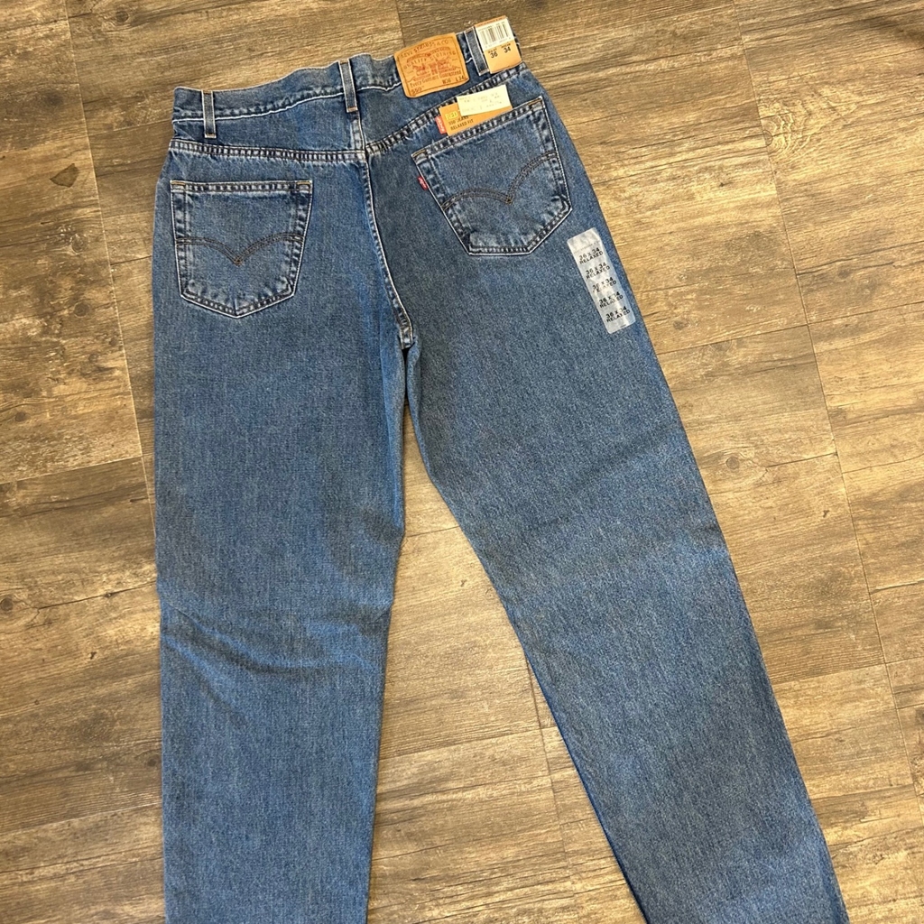 Vintage Levi's 550 Relaxed Fit Denim Jeans Men Size 36x34 y2k 2000 Cotton
