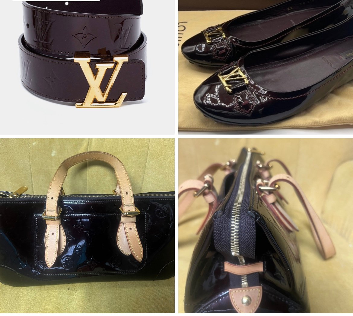 Louis Vuitton Vernis Amarante Monogram complete set