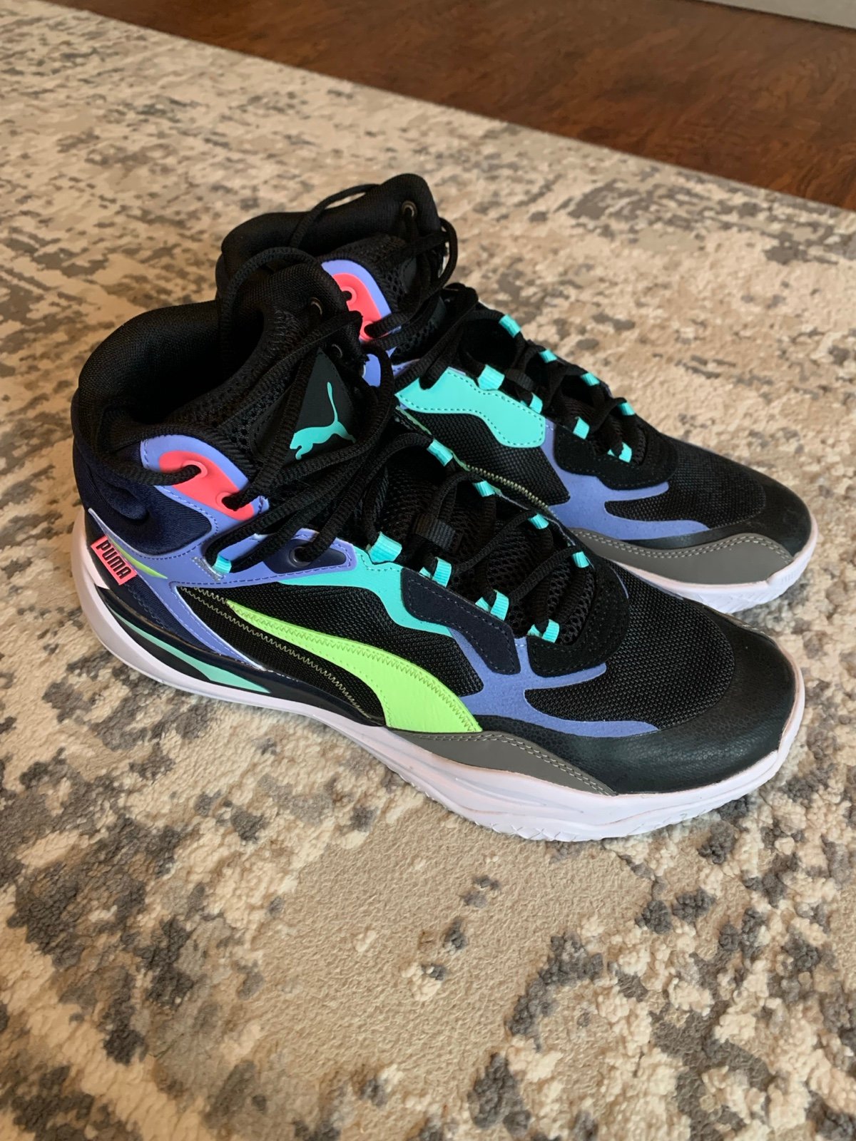 PUMA Playmaker Pro Mid 'Black Multicolor' 377902-07