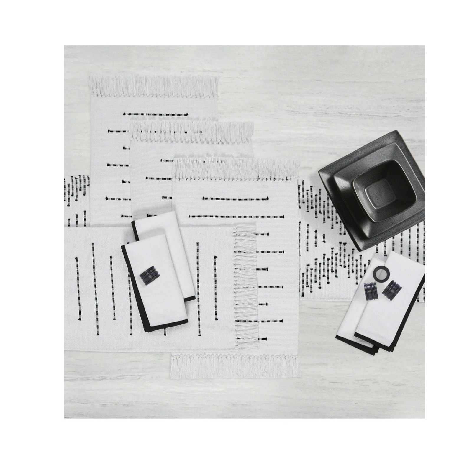 Better Homes & Gardens black-and-white 13 Piece dining set