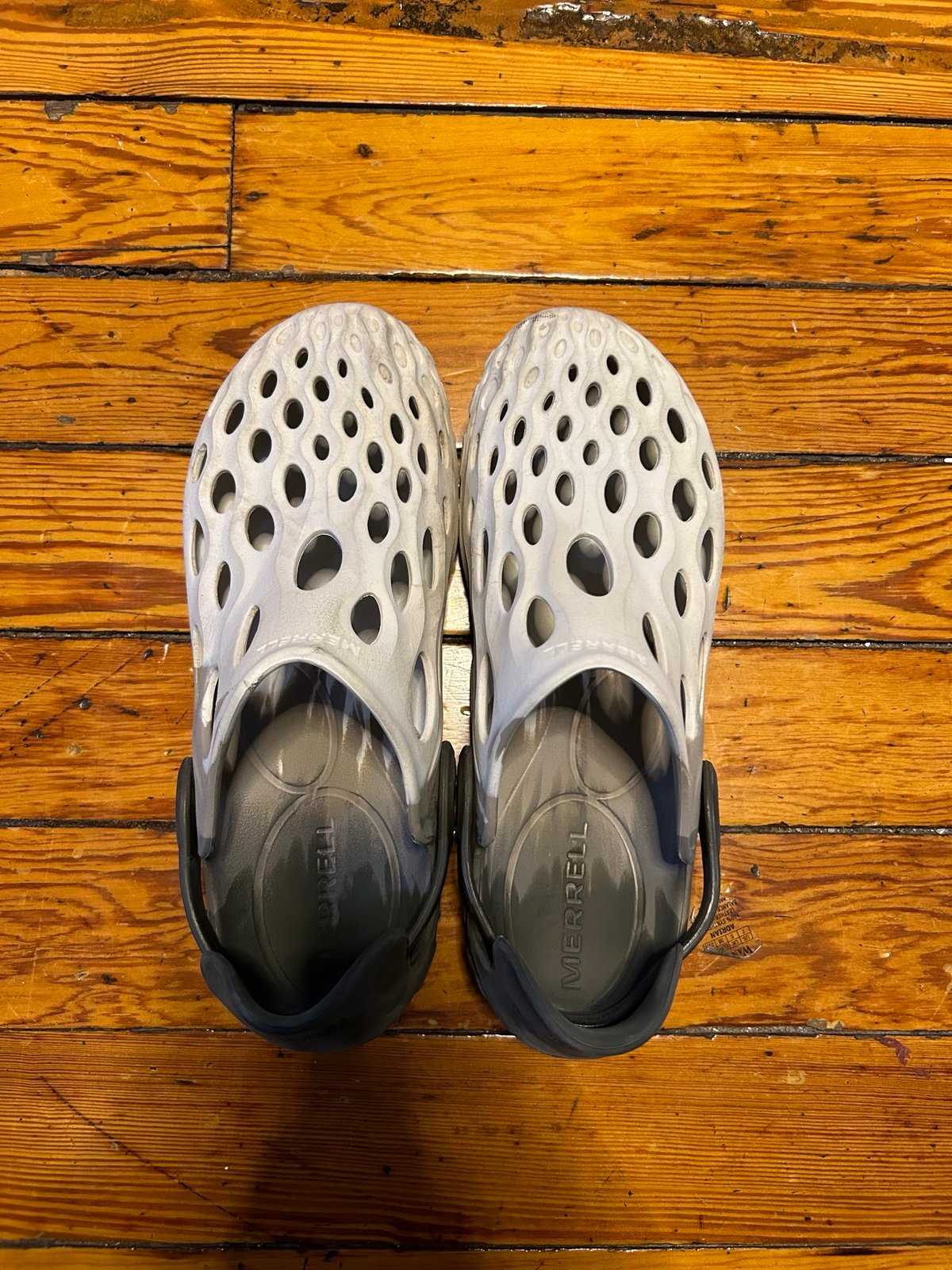 “Bundle Deal: Merrell Hydro Mocs Black/Brindle (Size 9) & Dylan Clogs Stucco (Si