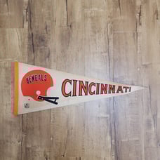 Vtg 1970s Cincinnati Bengals Pennant NFL