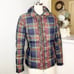 Talbots Tartan Plaid Down Puffer Coat XS New