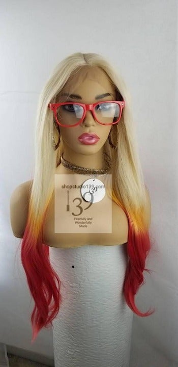 firestarter celebrity lace front red wig