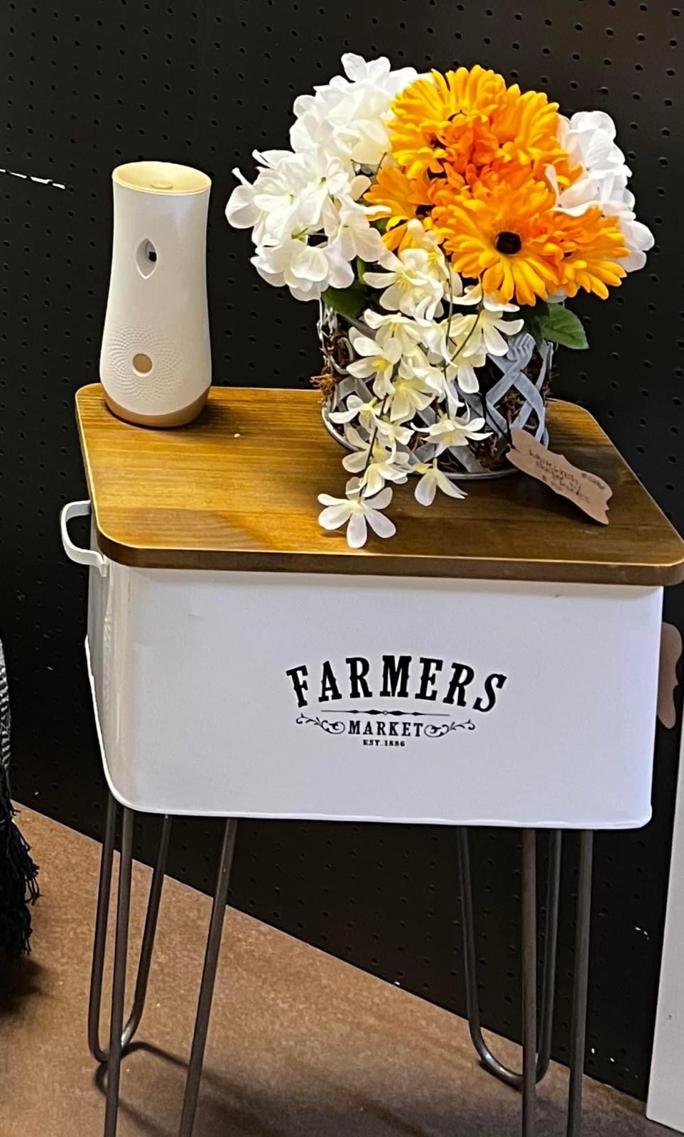 Farmhouse Storage End/accent Table