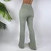 Vintage Y2K Green Indie Grunge Distressed High Waisted Flare Jeans / Size: 6