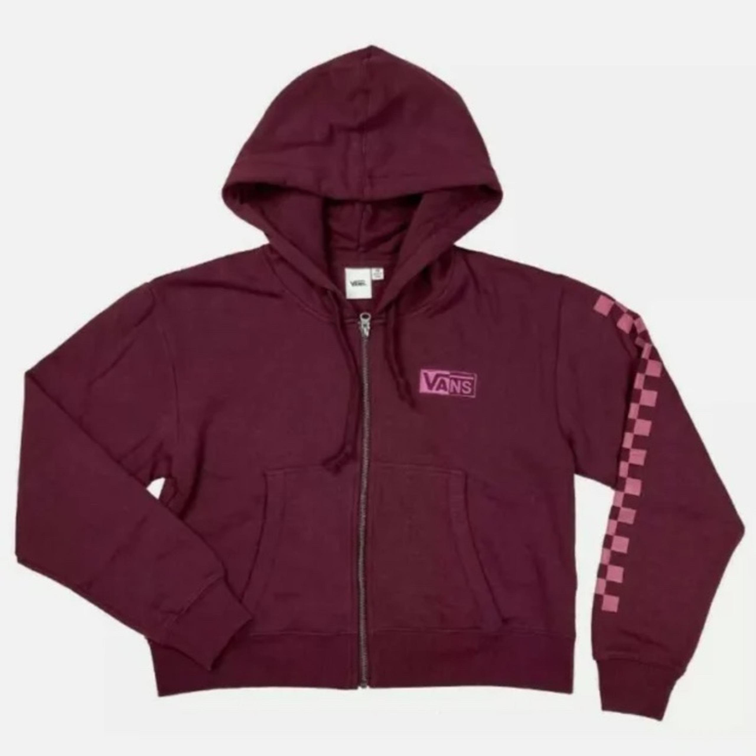 VANS HALF BLAST CROP FULL ZIP HOODIE