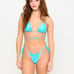 NATASIA Swimwear size Small Jayme Bikini Top Cala Blue Two Piece Swim Set
