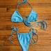 NATASIA Swimwear size Small Jayme Bikini Top Cala Blue Two Piece Swim Set