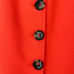 Cinq a Sept Orange Set. Puff Sleeve Crop Top + Buttoned Pencil Skirt
