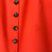 Cinq a Sept Orange Set. Puff Sleeve Crop Top + Buttoned Pencil Skirt