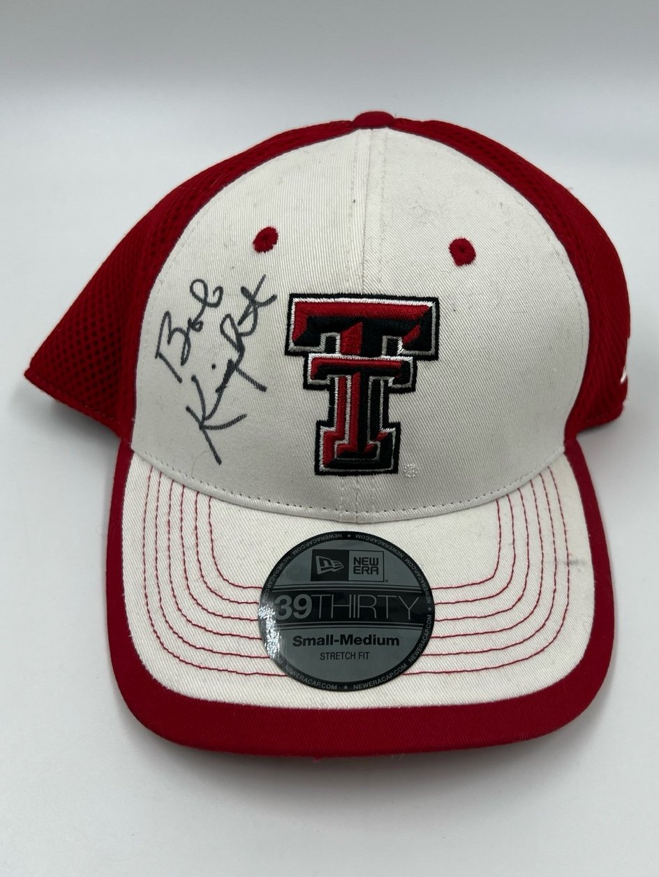 BOB KNIGHT Autographed New Era Texas Tech Red Raiders The General Signed JSA COA