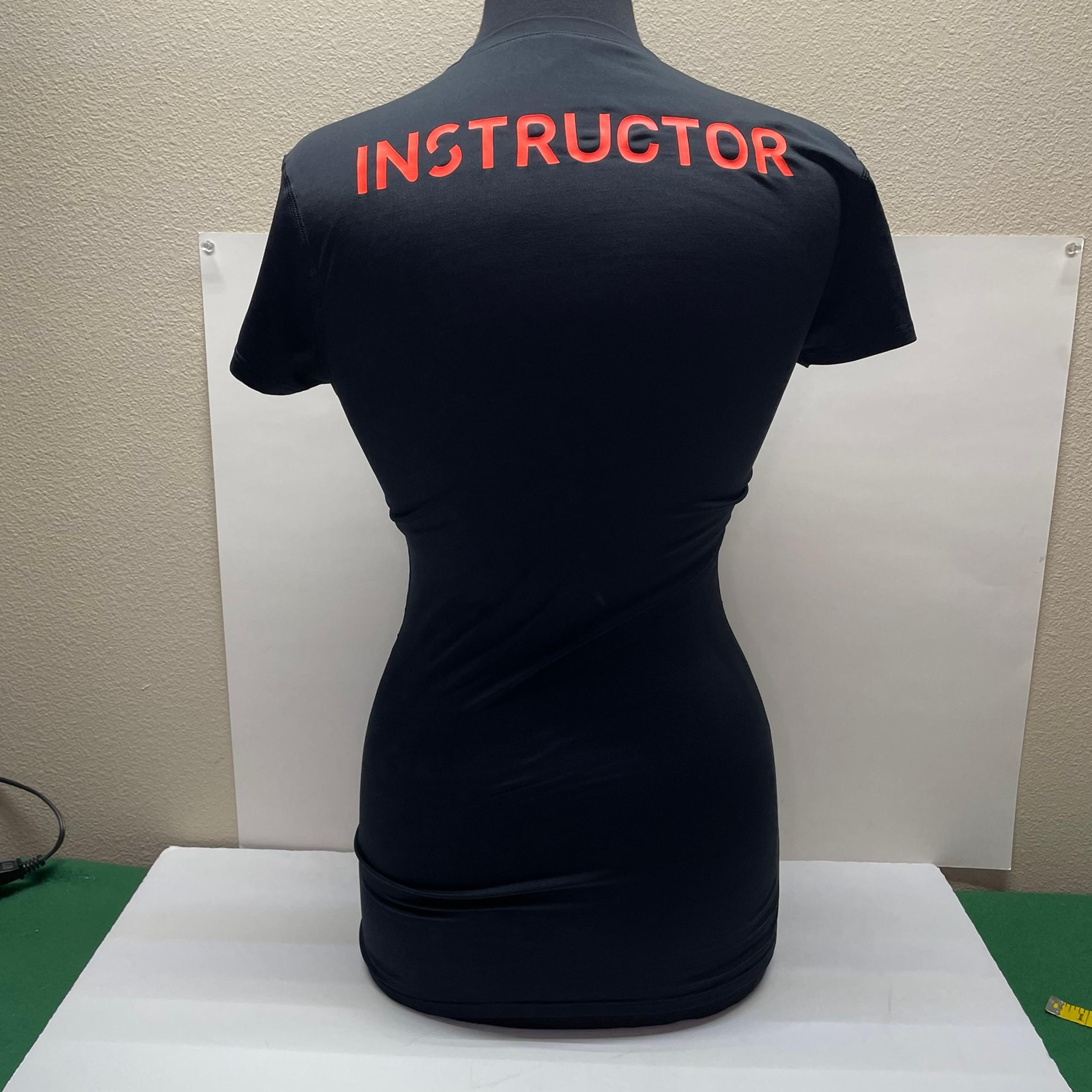 Zumba Instructor women’s athletic t-shirt size medium - black and orange