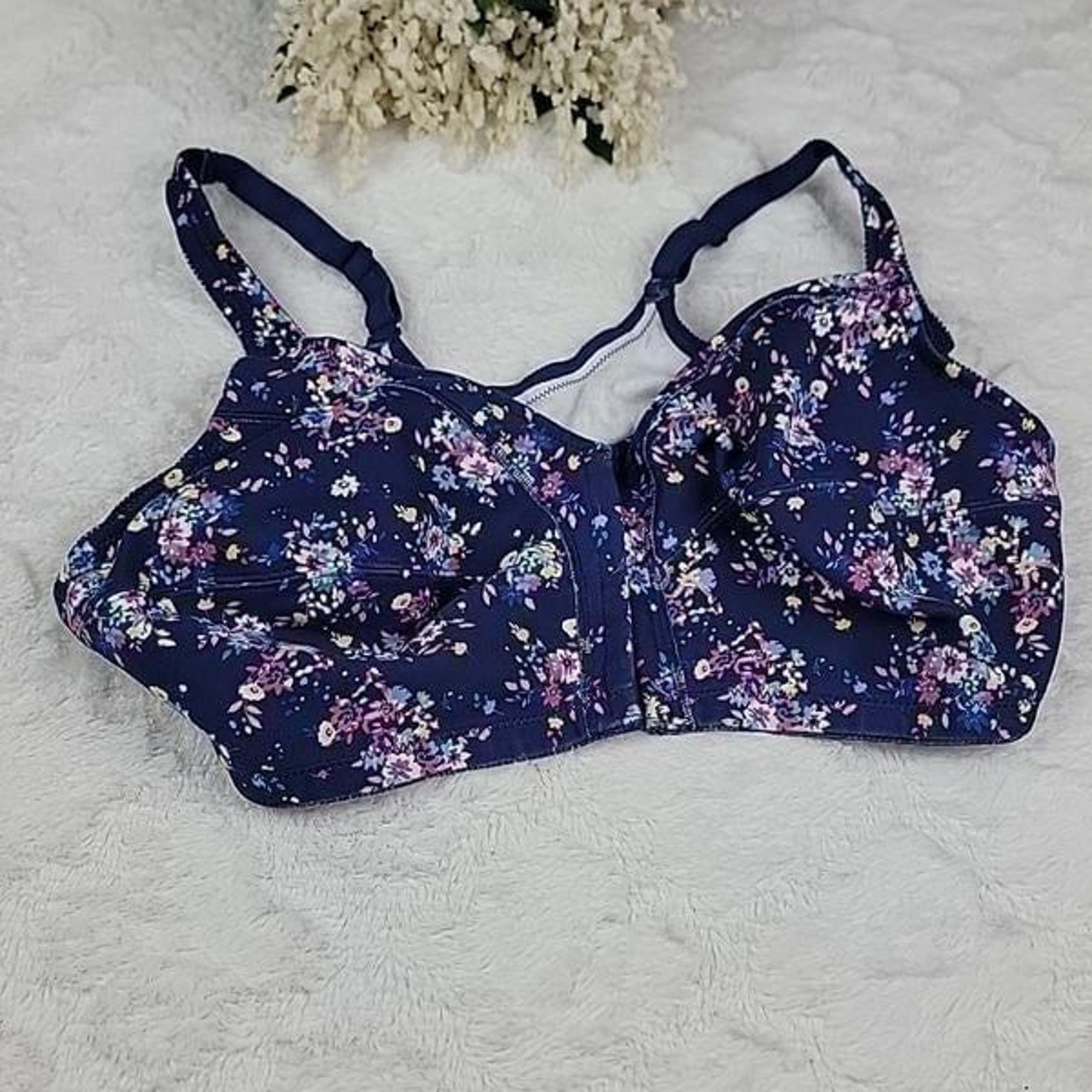 COMFORT CHOICE Front Closure Floral Bra [SIZE 52C]