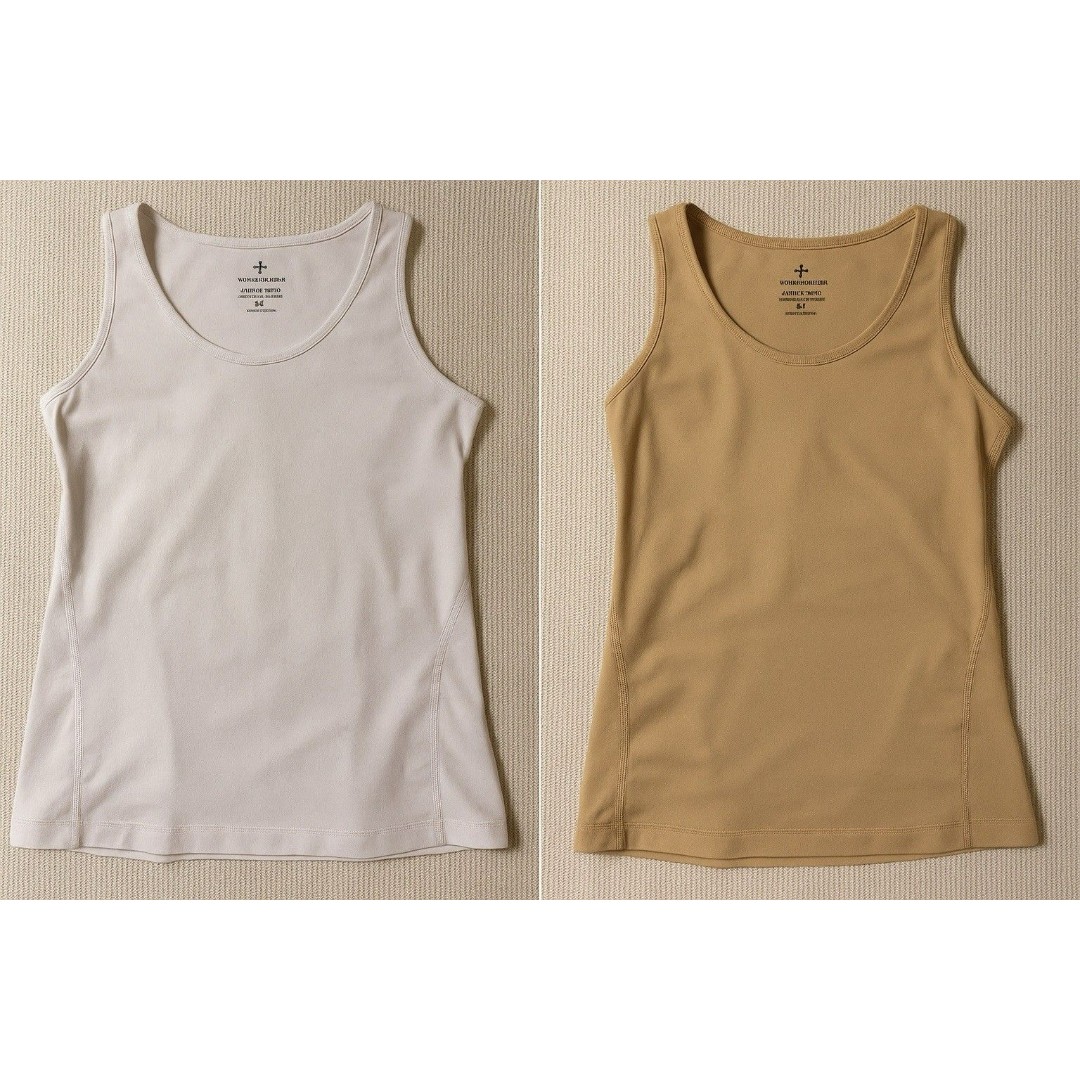 Tommie Copper 2 Women XL White Active Stretch Tank Tops Lower Back Support Nylon