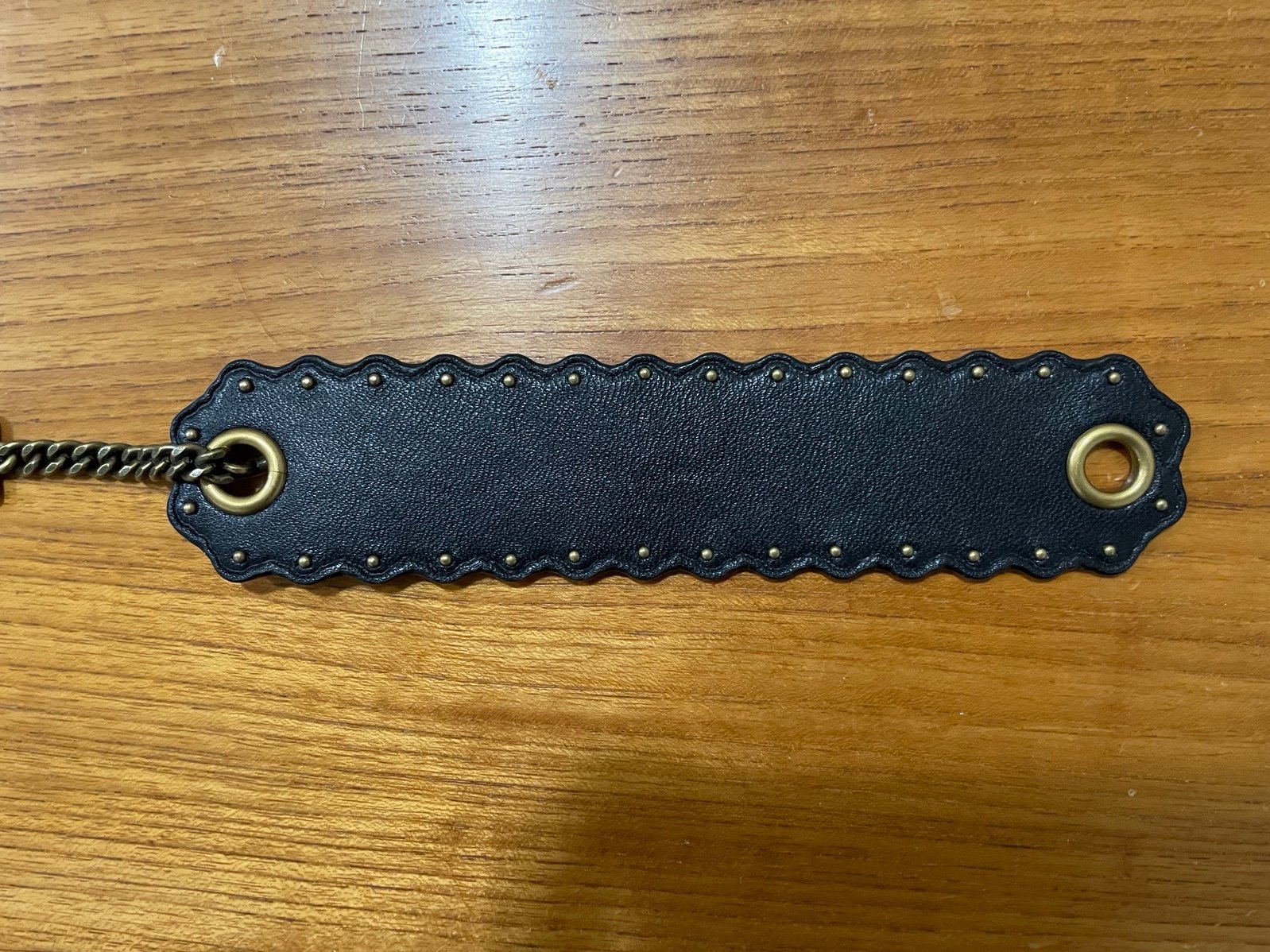 Coach Studded Leather Bracelet