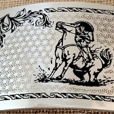 HEBILLA CHARRA VAQUERA COLEADERO RODEO H