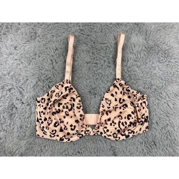 Victoria’s Secret animal print unlined demi bra
