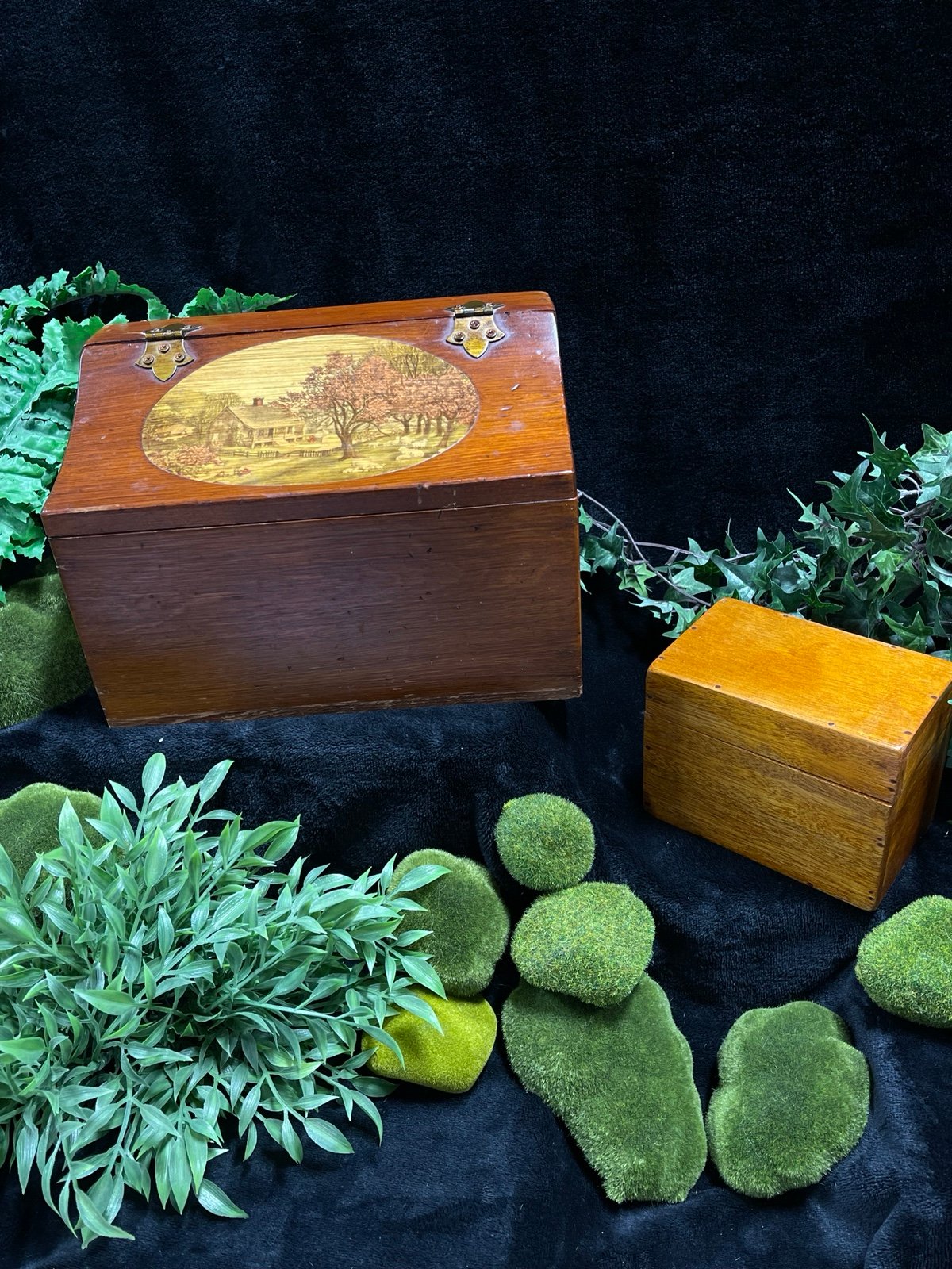 Vintage recipe boxes