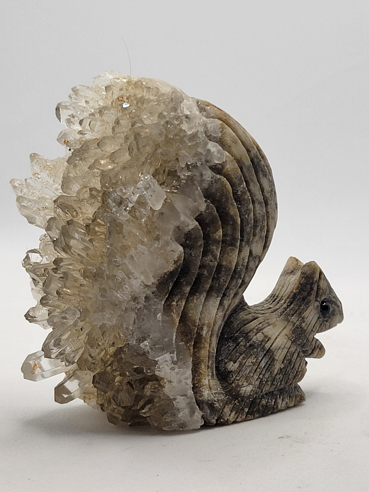 Quartz cluster squirrel