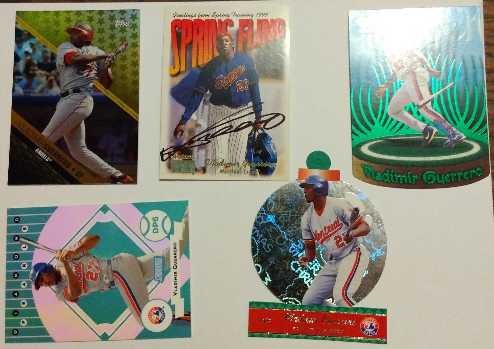 Vladimir Guerrero Signed Card Etc Lot #2
