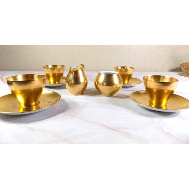 Jacobs Kafee Set of 4 Tea Cups with Creamer Cup