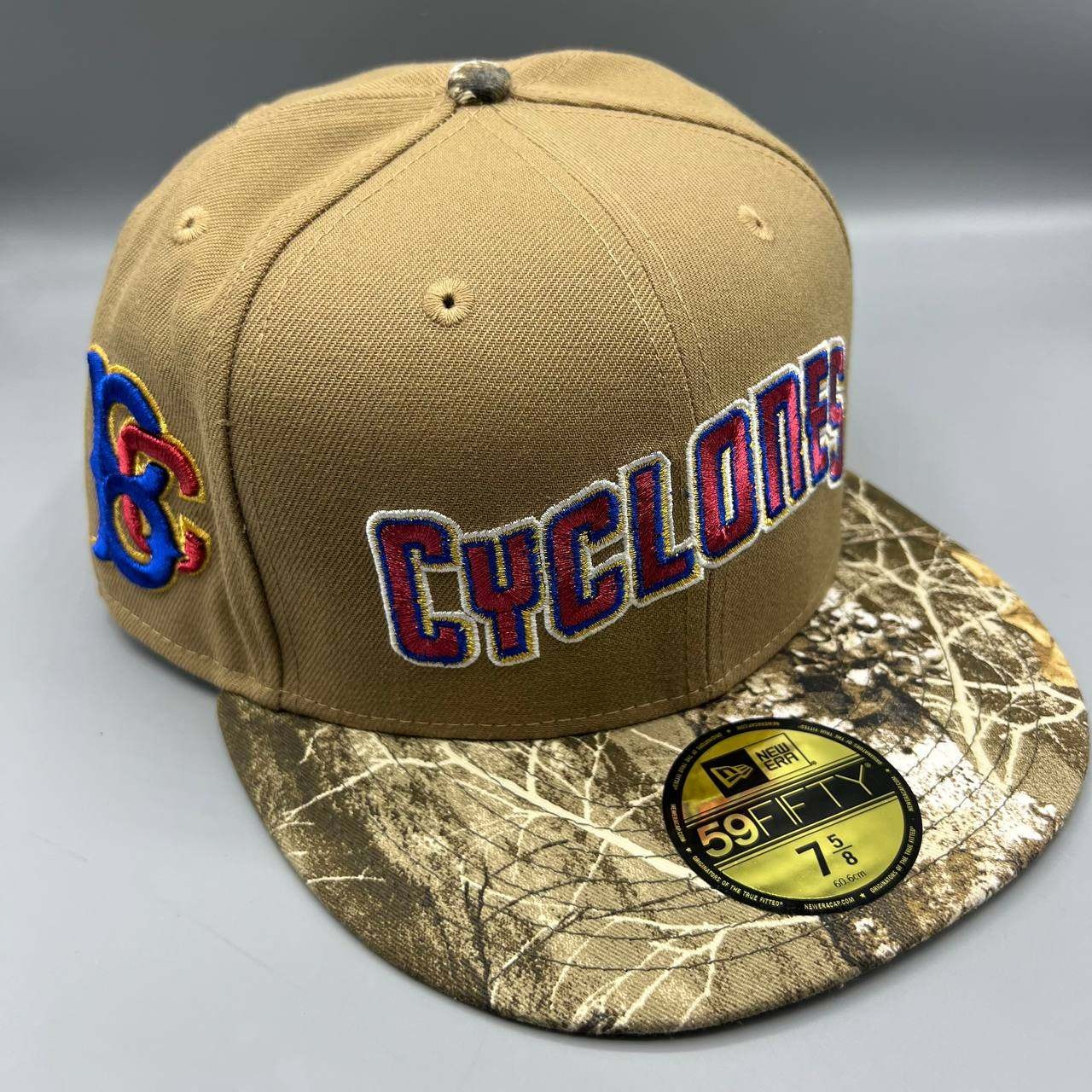 Brooklyn Cyclones Hat Men 7 5/8 Realtree Camo 59Fifty New Era MiLB Snap Back Cap