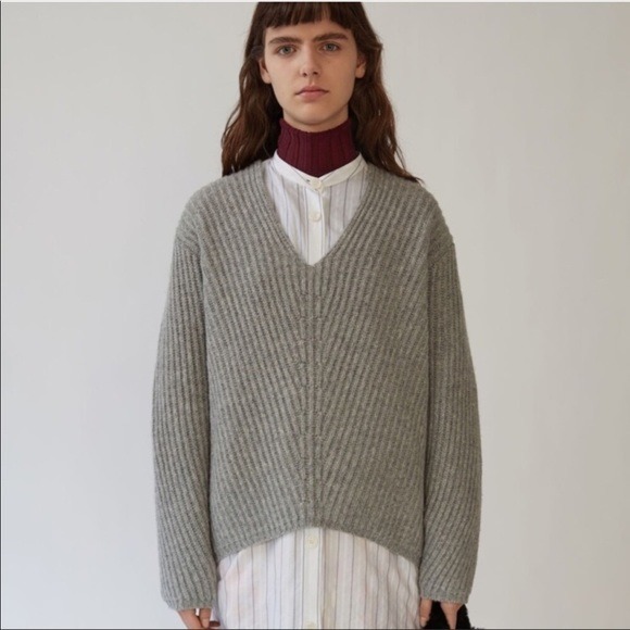 Acne Studio Deborah Ribbed Wool Sweater