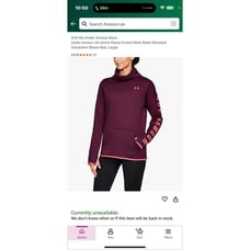 Under Armour UA Storm Fleece Funnel Neck Water Resistant Sweatshirt Raisin Red,