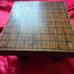 Antique, antique, handmade, wooden, wood carving, shogi board, with legs.