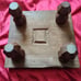Antique, antique, handmade, wooden, wood carving, shogi board, with legs.