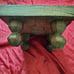 Antique, antique, handmade, wooden, wood carving, shogi board, with legs.