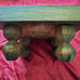 Antique, antique, handmade, wooden, wood carving, shogi board, with legs.