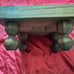 Antique, antique, handmade, wooden, wood carving, shogi board, with legs.