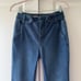 Pilcro Anthropologie Polished Mid Rise Blue Dark Wash Full Length Bootcut Jeans