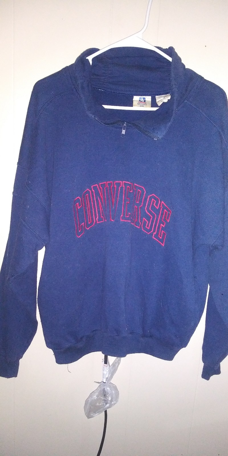 Women's vintage Converse sweatshirt USA size medium navy and red